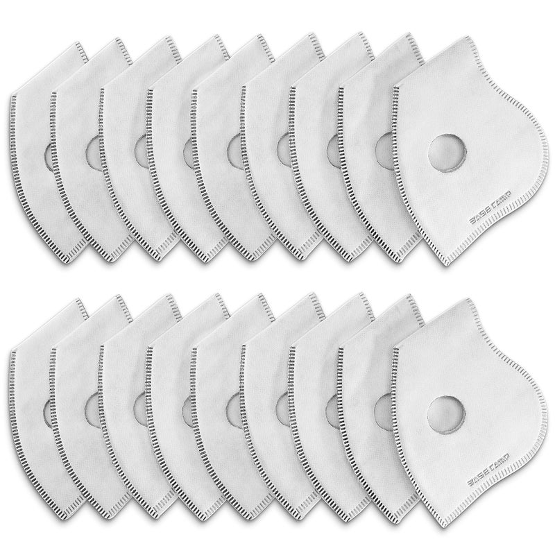 فلاتر بديلة من الكربون النشط من BASE CAMP فقط لقناع M PRO M Plus أو M Cross MaskN Plus عبوة 18